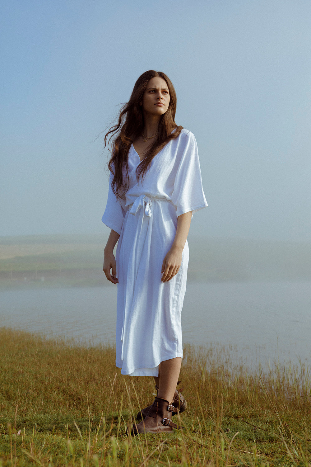 Long Alya wrap dress